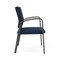 Lesro Newport Wide Guest Chair Metal Frame, Charcoal, RF Blueberry Back, MD Ink Seat NP1201 - alternate 2